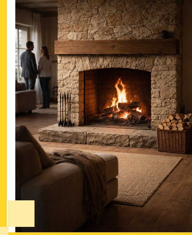 Открытые камины под ключ в Бугульме от 151620 р. ЭриданБгл