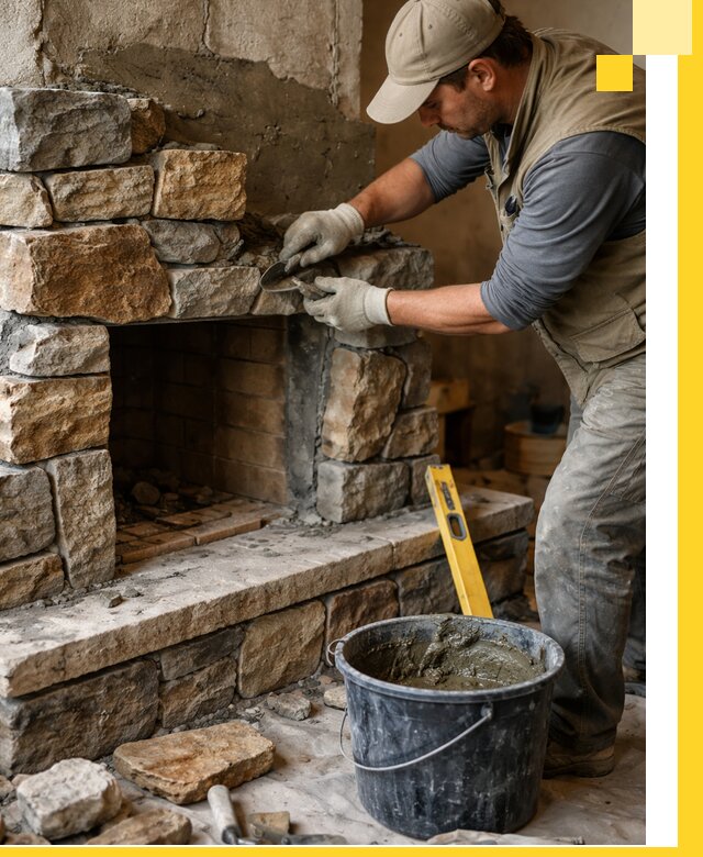 Изготовление и установка каменных каминов под ключ в Бугульме