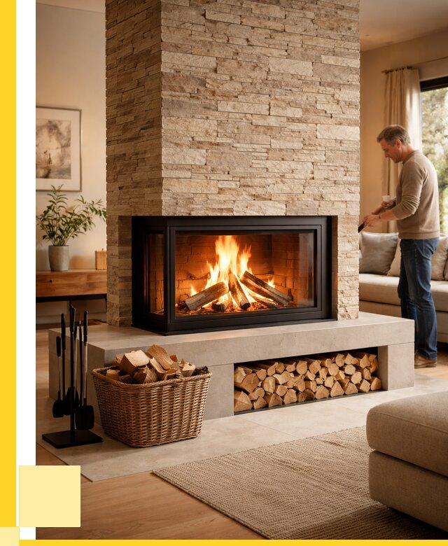 Дровяной камин под ключ в Бугульме от 202160 р. | ЭриданБгл