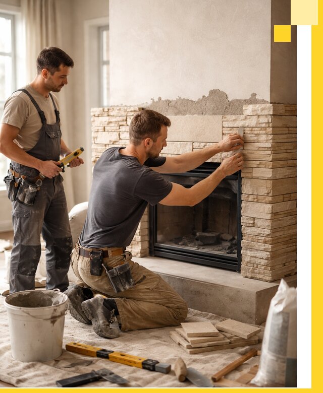 Установка и монтаж каминов для загородного дома в Бугульме