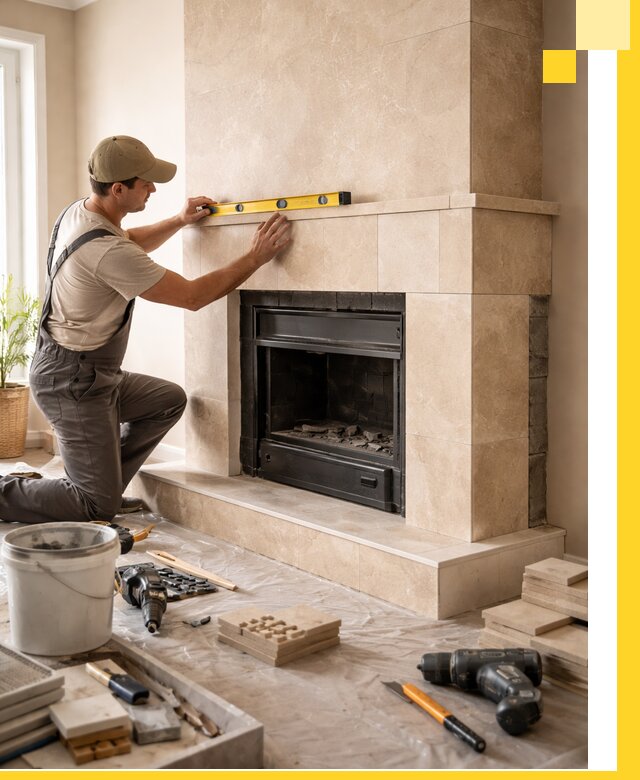 Установка и монтаж каминов в частном доме под ключ в Бугульме