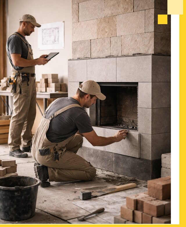 Индивидуальные проекты каминов и каминных систем в Бугульме