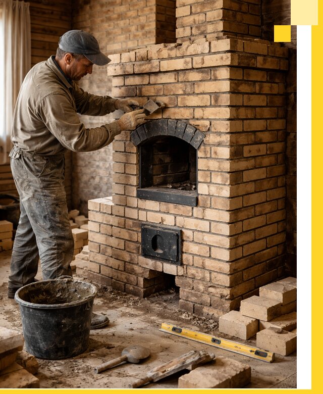 Кирпичные печи под ключ в Бугульме: проектирование и кладка
