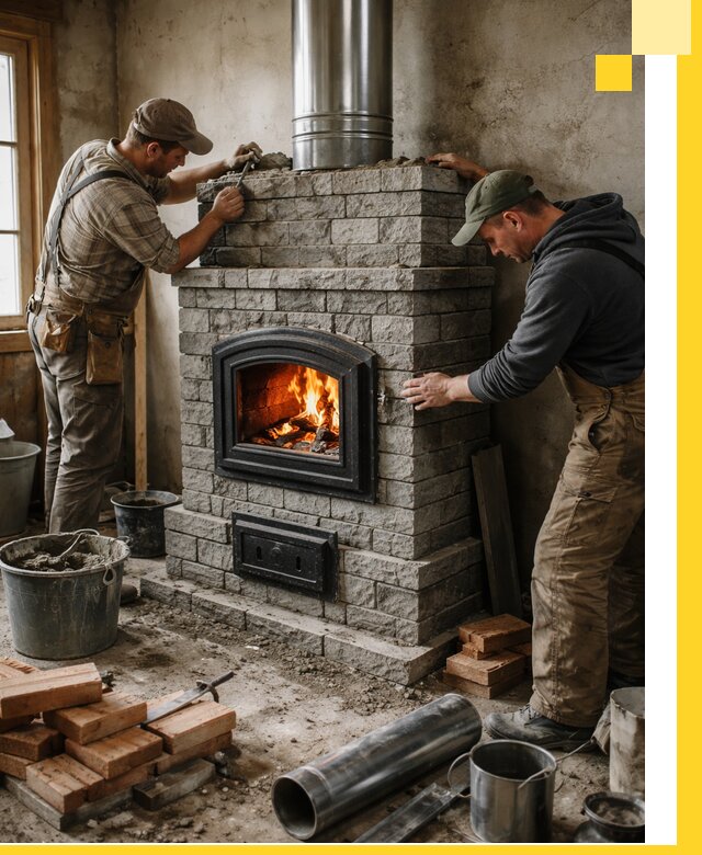 Производство, поставка и монтаж дровяных печей в Бугульме