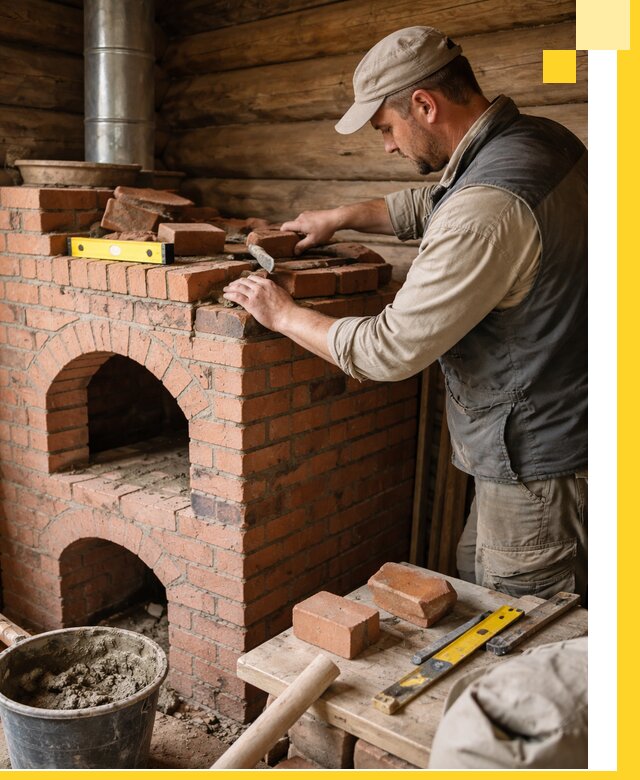 Изготовление и установка русских печей в Бугульме под ключ