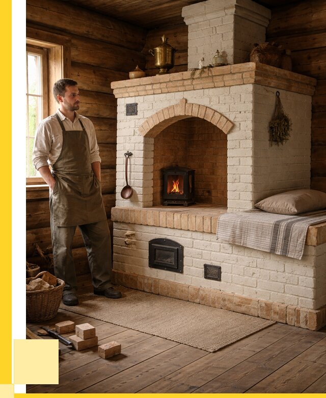 Русские печи с лежанкой под ключ в Бугульме от 151620 р. ЭриданБгл