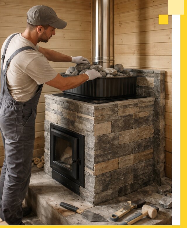 Печи для парной в Бугульме, производство, монтаж и обслуживание