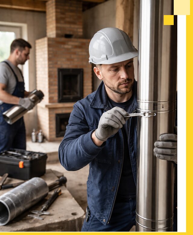 Профессиональный монтаж дымоходов для печей в Бугульме