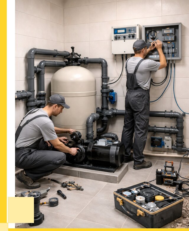 Монтаж оборудования для бассейнов в Бугульме от 40432 р. | ЭриданБгл