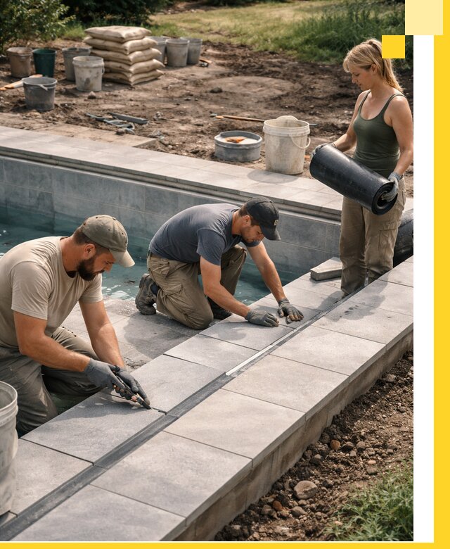 Строительство и монтаж уличных бассейнов под ключ в Бугульме