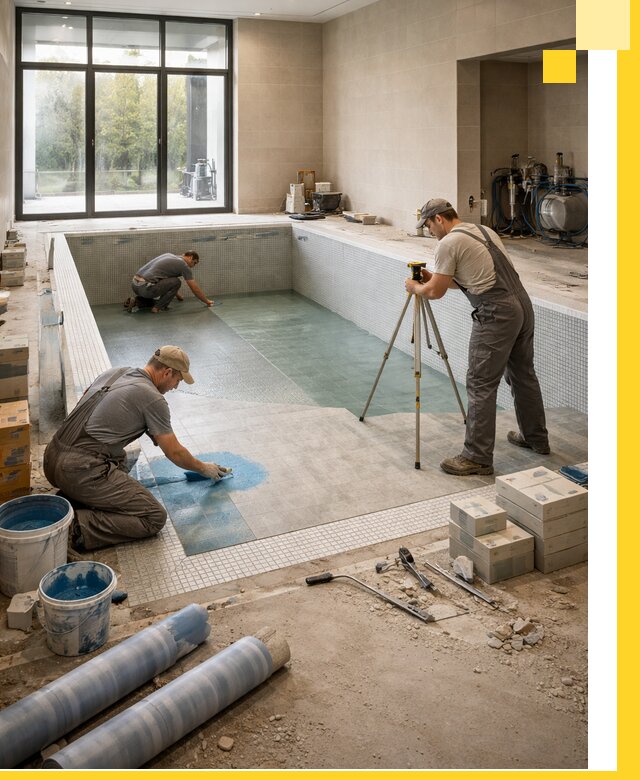 Проект и строительство закрытых бассейнов в Бугульме под ключ