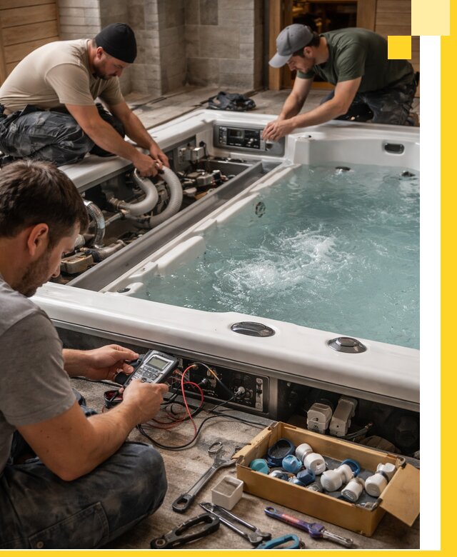 Гидромассажные бассейны под ключ в Бугульме, дизайн и монтаж