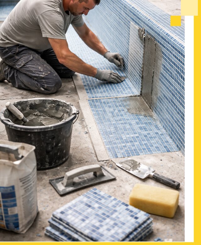 Укладка и ремонт мозаики для бассейнов под ключ в Бугульме