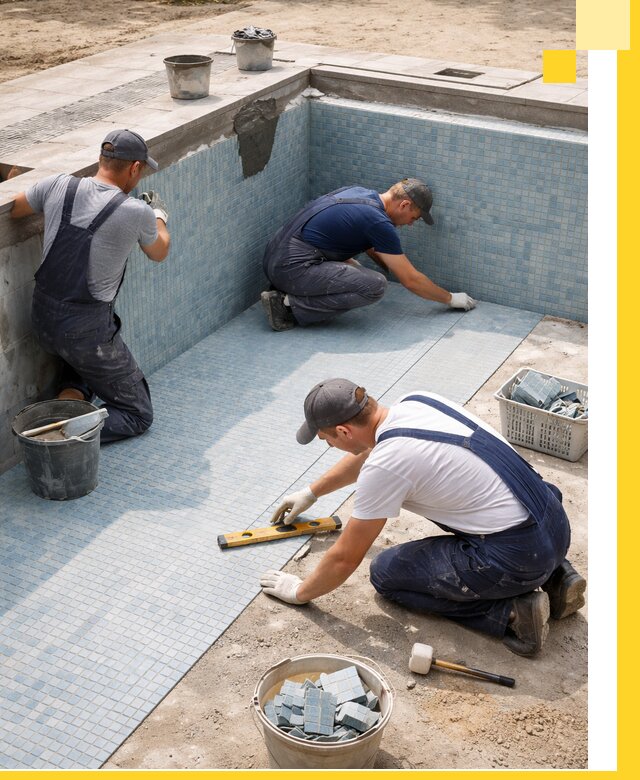 Укладка и установка плитки для бассейнов под ключ в Бугульме