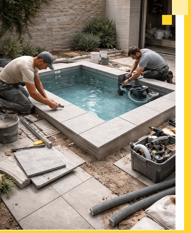 Мини бассейны под ключ в Бугульме, дизайн и установка