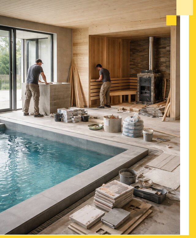 Проектирование и строительство бань с бассейном в Бугульме