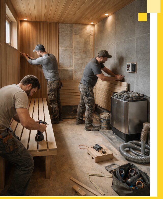 Сауны под ключ в Бугульме, проектирование, строительство, отделка