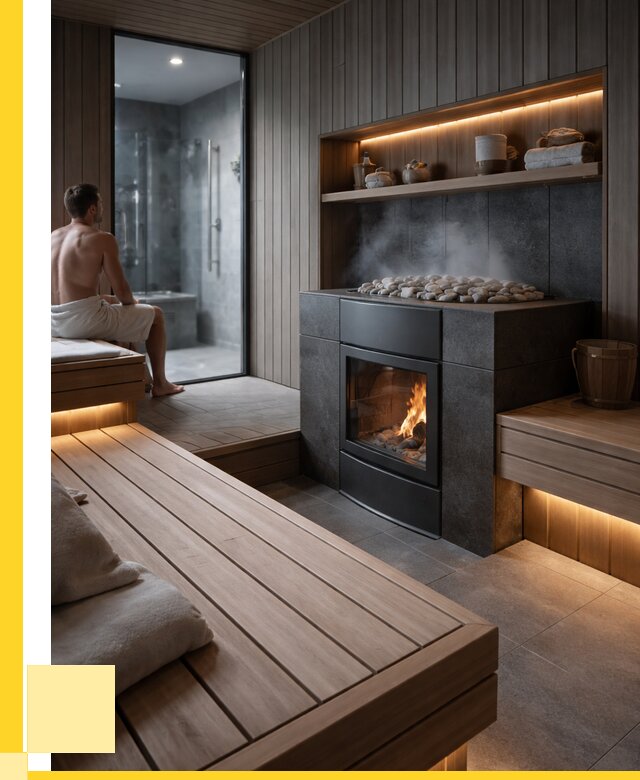 Проект сауны в частном доме в Бугульме от 35378 р. | ЭриданБгл