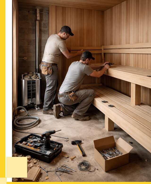 Монтаж саун под ключ в Бугульме от 121296 р. | ЭриданБгл