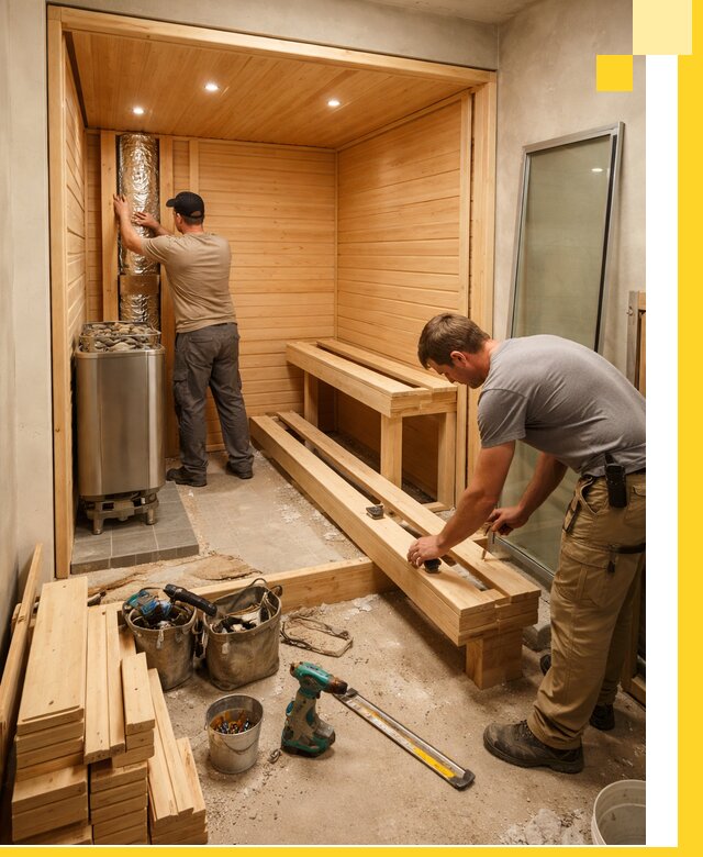 Проектирование и установка домашних саун под ключ в Бугульме