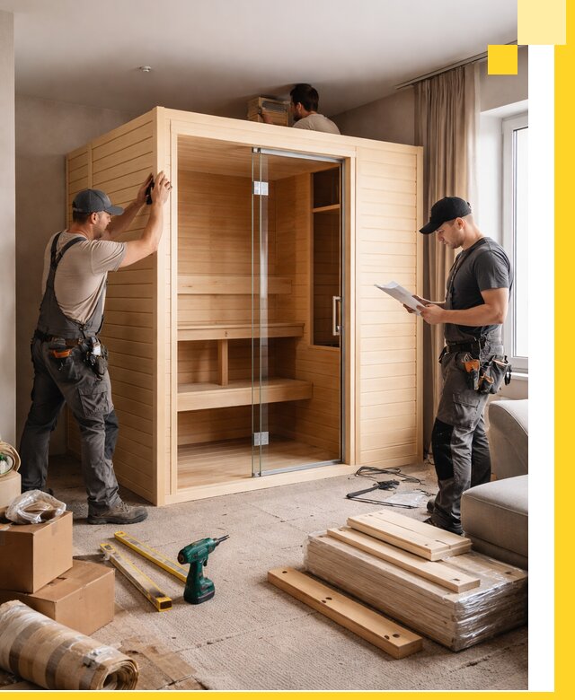 Установка и благоустройство саун в квартире в Бугульме