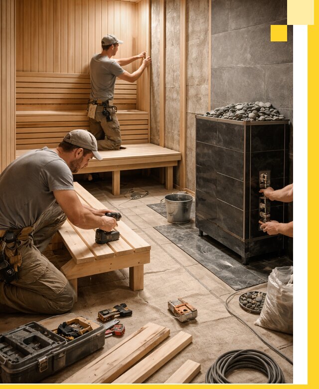 Дизайн и строительство интерьерных саун под ключ в Бугульме