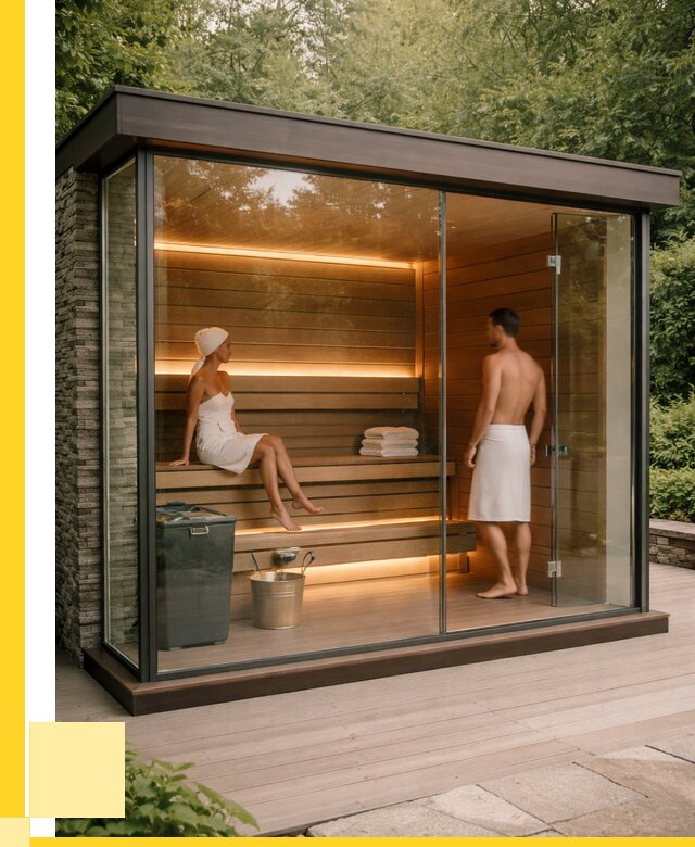 Сауна стеклянная и двери для сауны в Бугульме от 252700 р. | ЭриданБгл