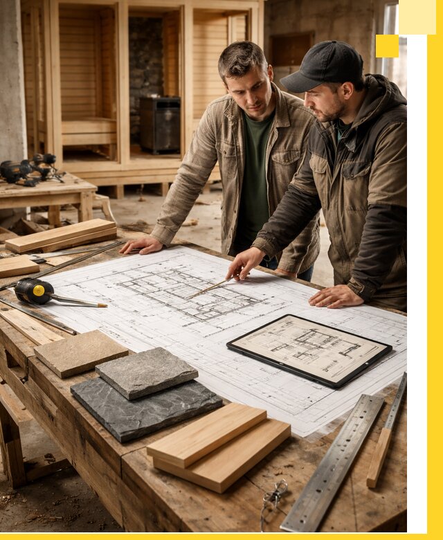 Проекты бань под ключ и планы строительства в Бугульме