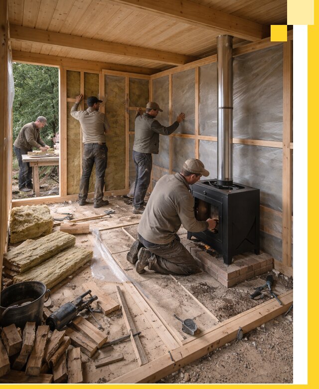 Профессиональный монтаж бань под ключ в Бугульме для дома