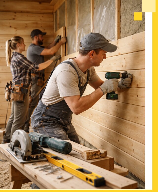 Обшивка бань под ключ в Бугульме: отделка стен и потолков