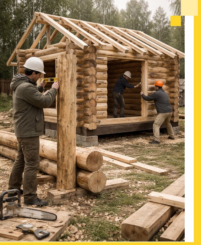 Строительство бань для дачи под ключ в Бугульме с доставкой и монтажом