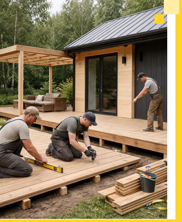 Строительство бань с террасой и бассейном под ключ в Бугульме