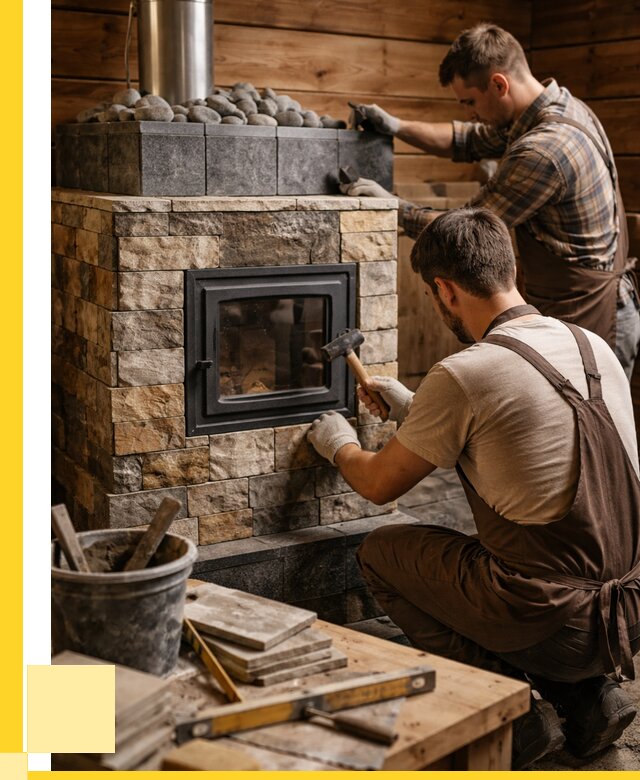 Облицовка банной печи в Бугульме от 15162 р. | ЭриданБгл