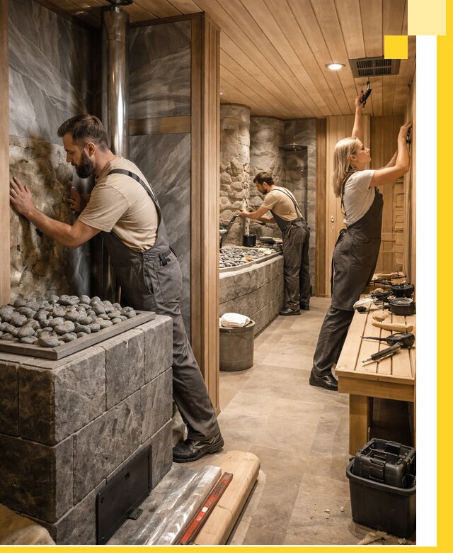 Строительство бань и SPA процедур в Бугульме под ключ и отделкой