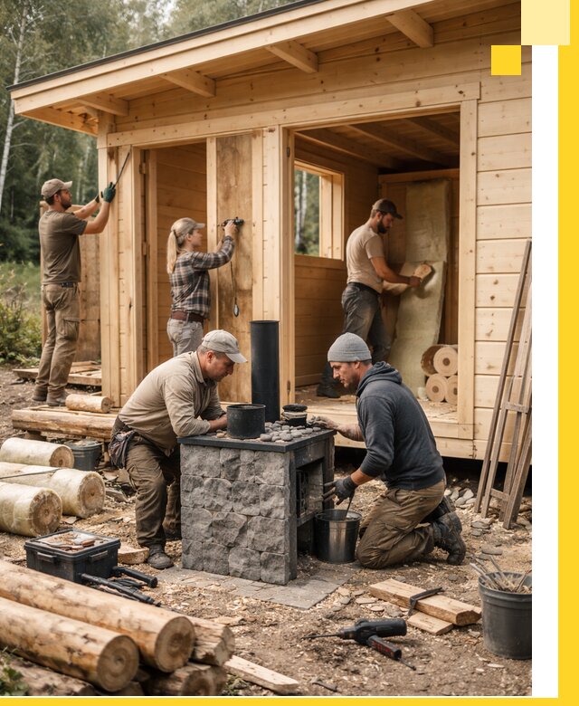 Купить баню под ключ в Бугульме строительство монтаж отделка