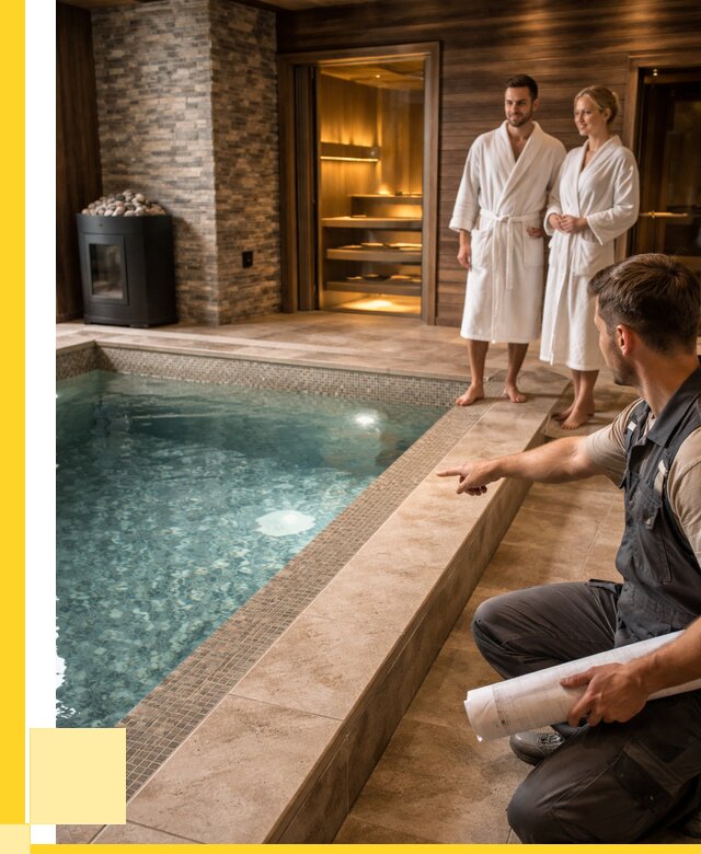 Проект бани с бассейном под ключ в Бугульме от 65702 р. | ЭриданБгл