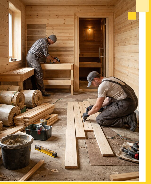 Индивидуальный проект бани с комнатой отдыха под ключ в Бугульме