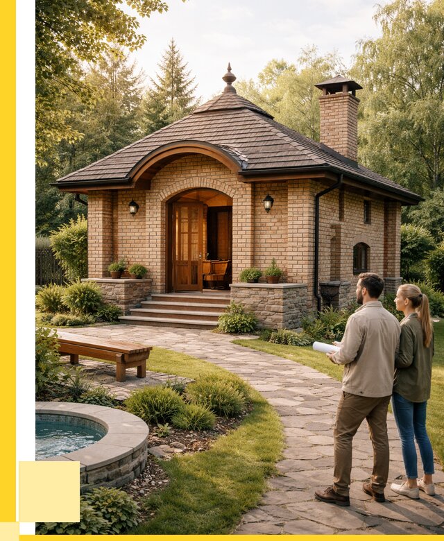 Проект кирпичной бани в Бугульме от 30324 р. | ЭриданБгл