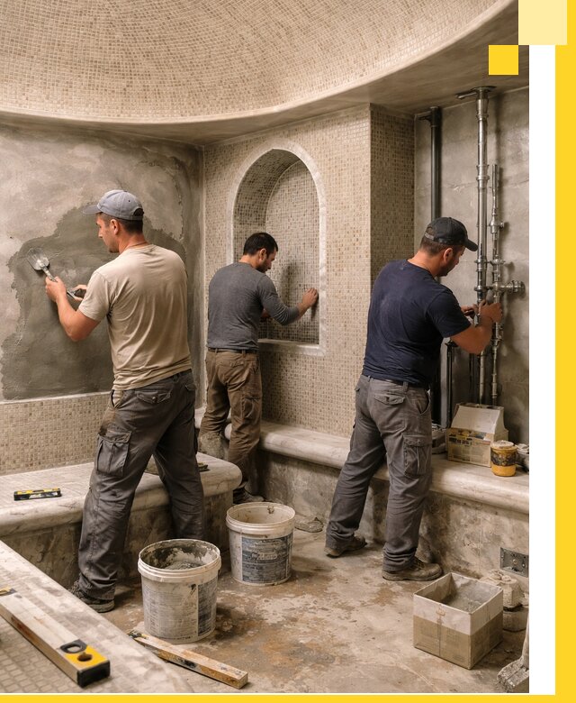 Профессиональный монтаж хамамов под ключ в Бугульме с гарантией