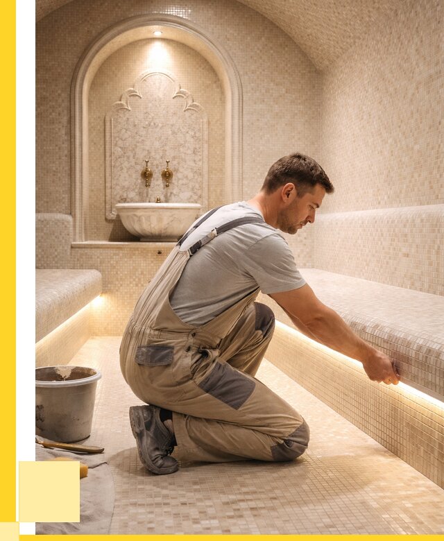 Отделка хамамов под ключ в Бугульме от 5559 р. | ЭриданБгл