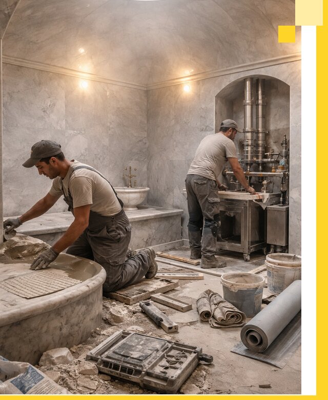 Строительство турецких бань хаммам под ключ в Бугульме