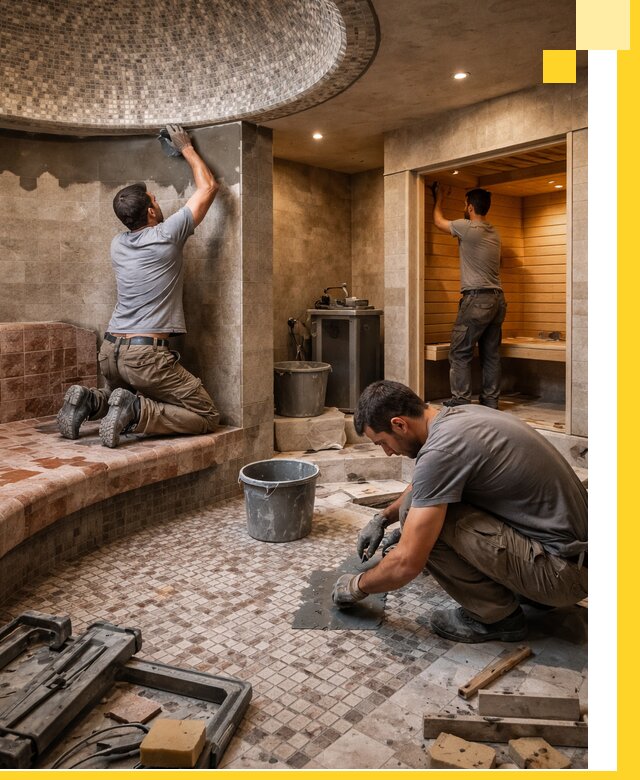 Проект и строительство хамама бани и сауны под ключ в Бугульме