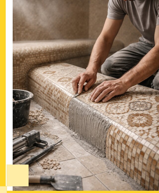 Плитка для хамама под ключ в Бугульме от 3538 р. | ЭриданБгл