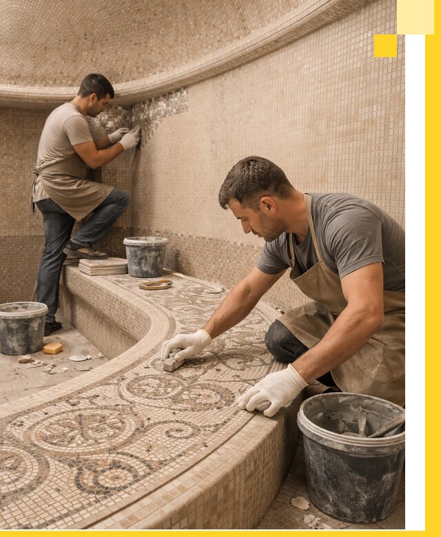 Плитка для хамама в Бугульме, укладка, подбор и поставка