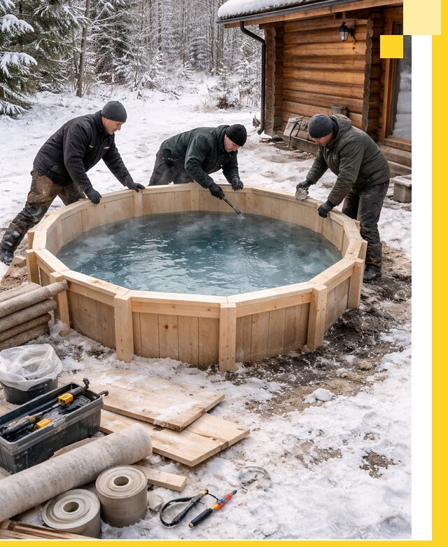 Изготовление и установка ледяных купелей под ключ в Бугульме